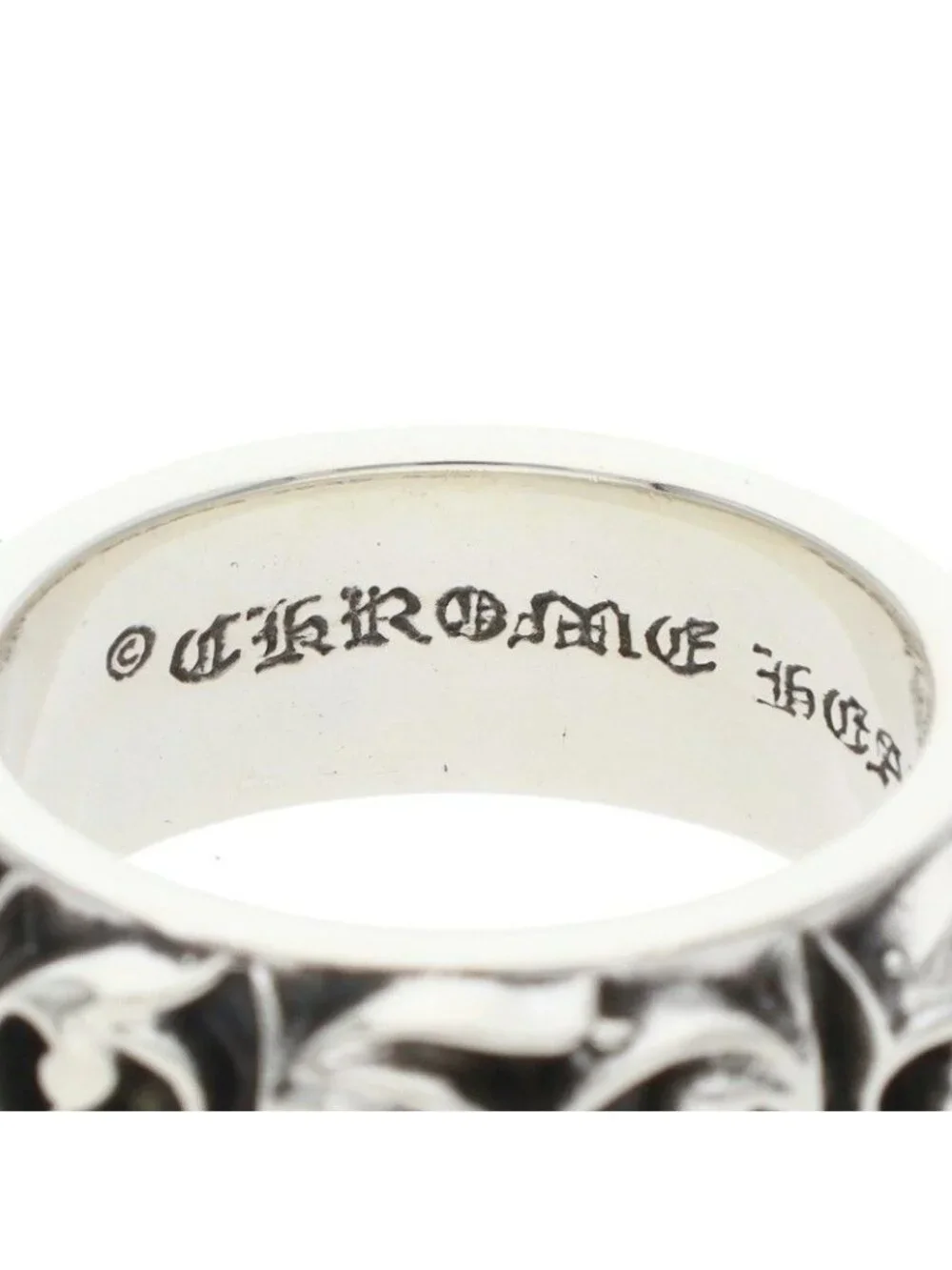 Chrome Hearts Etrnity Vine Band Eternity Silver Ring